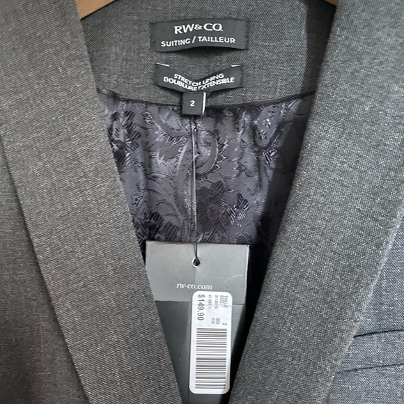 🔥SALE! NEW w tags Classic Grey Fitted Blazer - Picture 2 of 7